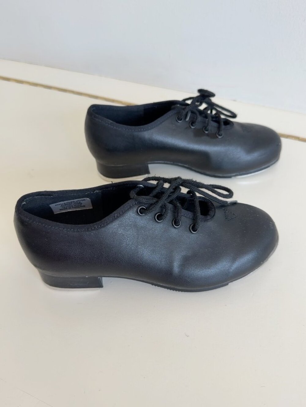 Bloch Techno Tap Black Lace-Up Tap Shoes Kids Size 12 M